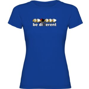 Kruskis Be Different Tennis Short Sleeve T-shirt Azul XL Mujer