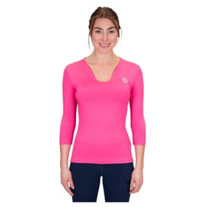 Bidi Badu Crew V-neck Long Sleeve T-shirt Rosa M Mujer