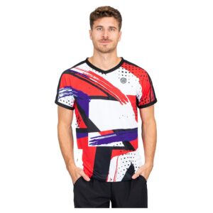 Bidi Badu Good Vibes V-neck Short Sleeve T-shirt Rojo,Blanco M Hombre