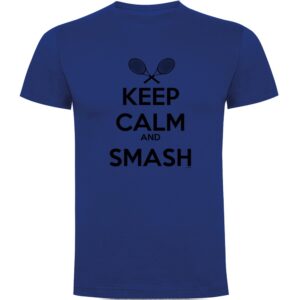 Kruskis Keep Calm And Smash Short Sleeve T-shirt Azul 3XL Hombre