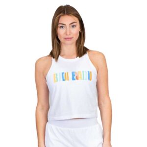 Bidi Badu Paris Chill Short Sleeve T-shirt Blanco M Mujer