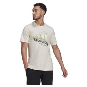 Adidas Berlin Logo Carrier Short Sleeve T-shirt Beige XL Hombre