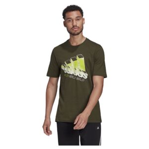 Adidas Berlin Logo Carrier Short Sleeve T-shirt Verde S Hombre