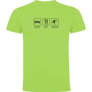 Kruskis Sleep Eat And Smash Short Sleeve T-shirt Verde M Hombre