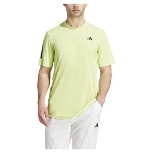 Adidas Club 3 Stripes Short Sleeve T-shirt Amarillo XL Hombre