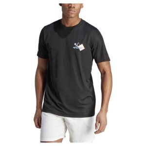 Adidas Court Sport Graphic Short Sleeve T-shirt Negro XL Hombre
