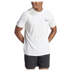 Adidas Court Sport Graphic Short Sleeve T-shirt Blanco XL Hombre