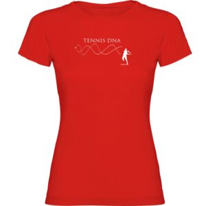 Kruskis Tennis Dna Short Sleeve T-shirt Rojo M Mujer