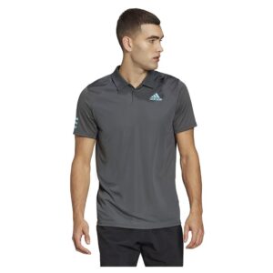 Adidas Club 3-stripe Short Sleeve Polo Gris S Hombre