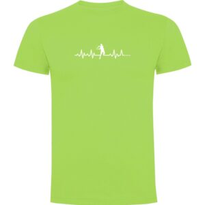 Kruskis Tennis Heartbeat Short Sleeve T-shirt Verde XL Hombre