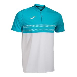 Joma Smash Short Sleeve Polo Blanco,Azul 2XL Hombre