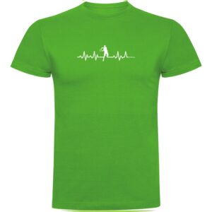 Kruskis Tennis Heartbeat Short Sleeve T-shirt Verde XL Hombre