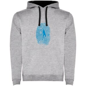 Kruskis Tennis Fingerprint Two-colour Hoodie Gris 3XL Hombre