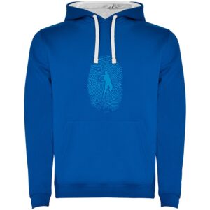 Kruskis Tennis Fingerprint Two-colour Hoodie Azul L Hombre