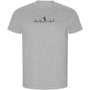 Kruskis Tennis Heartbeat Eco Short Sleeve T-shirt Gris S Hombre