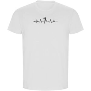Kruskis Tennis Heartbeat Eco Short Sleeve T-shirt Blanco M Hombre
