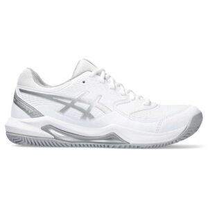 Asics Gel-dedicate 8 Clay Shoes Blanco EU 41 1/2 Mujer