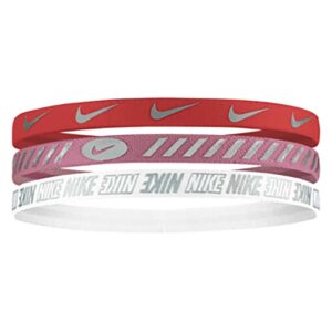 Nike Accessories 3.0 Metallic Headband 3 Units Rosa Hombre