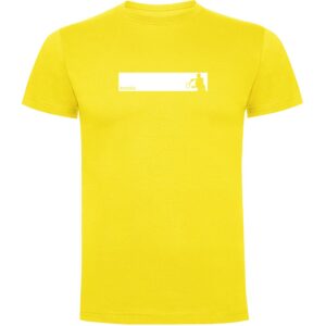 Kruskis Tennis Frame Short Sleeve T-shirt Amarillo XL Hombre