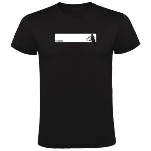 Kruskis Tennis Frame Short Sleeve T-shirt Negro 3XL Hombre