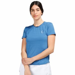 Infinite Athletic Ultramesh Short Sleeve T-shirt Azul S Mujer