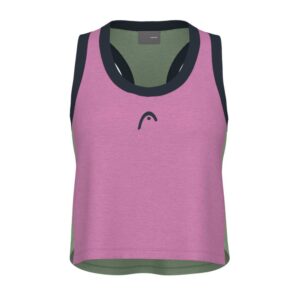 Head Racket Play Crop Sleeveless T-shirt Rosa XS Mujer