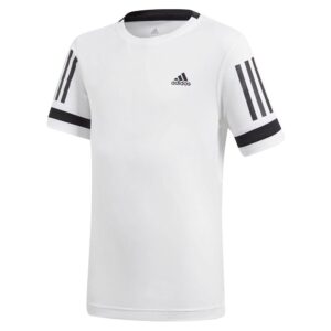Adidas Club 3 Stripes Short Sleeve T-shirt Blanco 7-8 Years Niño