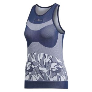 Adidas Stella Mccartney Seamless Sleeveless T-shirt Azul XS Mujer