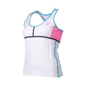 Drop Shot Brigitte Sleeveless T-shirt Blanco L Mujer