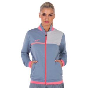 Joma Aquiana Full Zip Sweatshirt Azul L Mujer