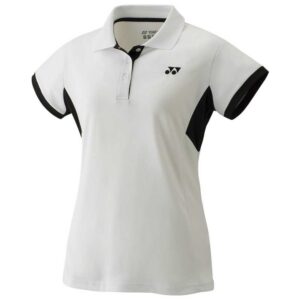 Yonex Team Short Sleeve Polo Blanco M Mujer