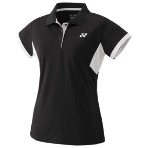 Yonex Team Short Sleeve Polo Negro S Mujer