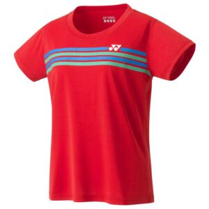 Yonex Crew Neck Short Sleeve T-shirt Rojo S Mujer