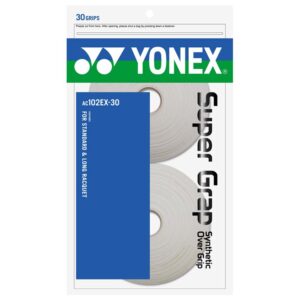 Yonex Super Grap Ac102ex Tennis Overgrip 30 Units Blanco