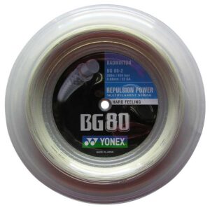 Yonex Bg 80 200 M Badminton Reel String Blanco 0.68 mm