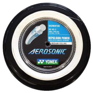 Yonex Aerosonic 200 M Badminton Reel String Blanco 0.61 mm