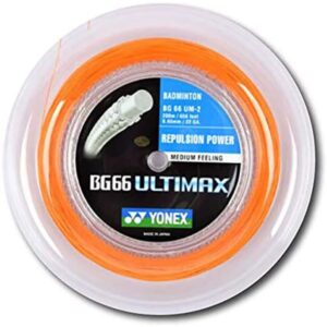 Yonex Bg 66 Ultimax 200 M Badminton Reel String Naranja 0.65 mm