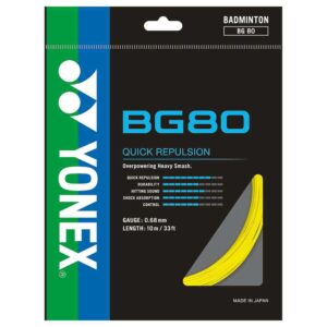 Yonex Bg 80 200 M Badminton Reel String Transparente 0.68 mm