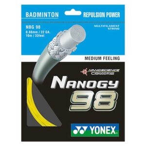 Yonex Nanogy 98 200 M Badminton Reel String Plateado 0.66 mm