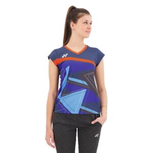 Yonex 261 Short Sleeve T-shirt Azul XS Mujer