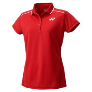 Yonex Team Short Sleeve Polo Rojo L Mujer