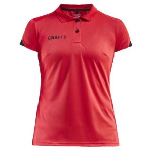 Craft Pro Control Impact Short Sleeve Polo Rojo L Mujer