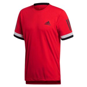 Adidas Club 3 Stripes Short Sleeve T-shirt Rojo XS Hombre