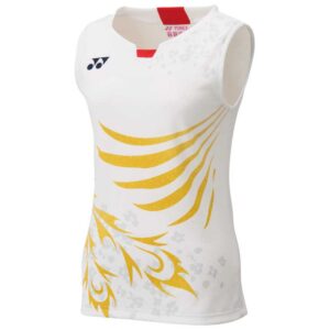 Yonex Japan Team Sleeveless T-shirt Blanco XL Mujer