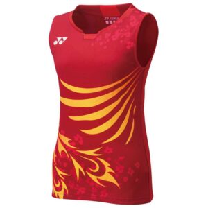 Yonex Japan Team Sleeveless T-shirt Rojo L Mujer