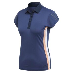 Adidas Club 3 Stripes Short Sleeve Polo Azul S Mujer