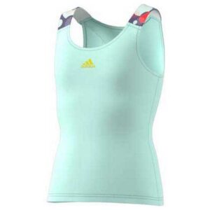 Adidas Badminton Keyhole Sleeveless T-shirt Verde 7-8 Years Niño
