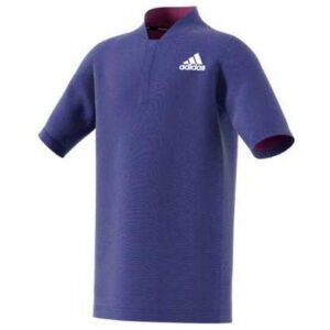 Adidas Badminton Roland Garros Short Sleeve Polo Azul 7-8 Years