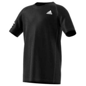 Adidas Badminton Club 3 Stripes Short Sleeve T-shirt Negro 9-10 Years Niño