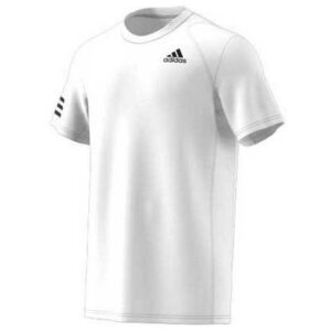 Adidas Badminton Club 3 Stripes Short Sleeve T-shirt Blanco 2XL Hombre